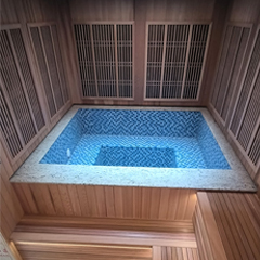 帶泡池的桑拿汗蒸雙蒸房(圖文)